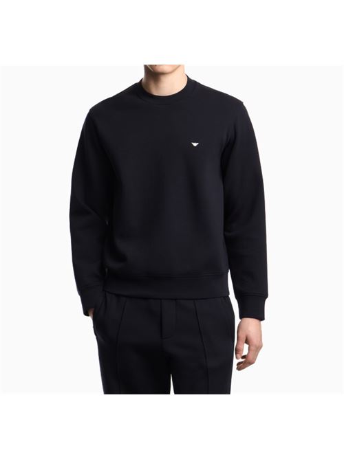 Felpa in double jersey ricamo micro aquila Emporio Armani | EM004533 AF10013.UB118